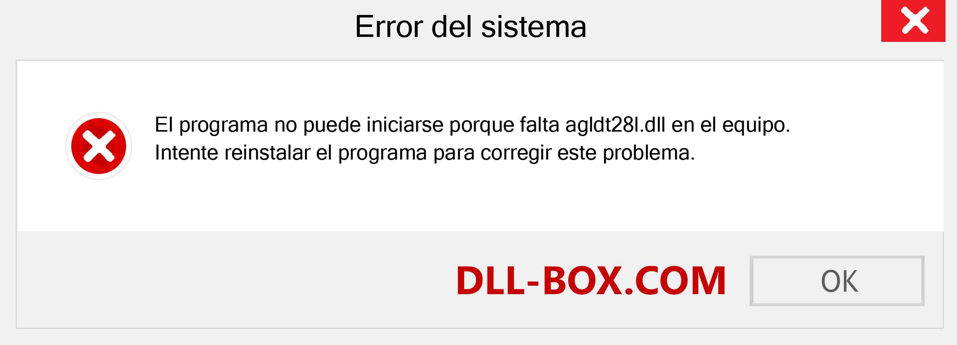 ¿Falta el archivo agldt28l.dll ?. Descargar para Windows 7, 8, 10 - Corregir agldt28l dll Missing Error en Windows, fotos, imágenes